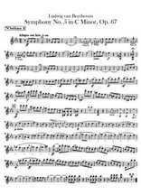 Téléchargez la partition de Symphonie N°5 pour violon en PDF